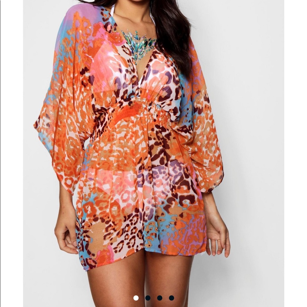 Swim suit cover up from boohoo sz large